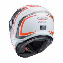 Policarbonato Casco Caberg Avalon Forge Bianco Arancio Argento -Cabergs Negozio caberg avalon forge arancio 3