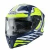 Policarbonato Casco Caberg Avalon Forge Blu Bianco Giallo Fluo