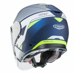 Fibra Casco Caberg Flyon Rio Blu Opaco Bianco Giallo -Cabergs Negozio caberg flyon rio blugiallo 3
