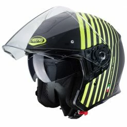 Fibra Casco Caberg Flyon Bakari Nero Giallo Fluo -Cabergs Negozio caberg flyonbakari giallo 4