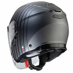Fibra Casco Caberg Flyon Bakari Grigio Nero 6 Fibra Casco Caberg Flyon Bakari Grigio Nero -Cabergs Negozio caberg flyonbakari grigio 3