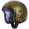 Custom Casco Caberg Freeride Maori Nero Opaco Oro