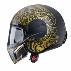 Fibra Casco Caberg Ghost Maori Nero Opaco Oro 7 Fibra Casco Caberg Ghost Maori Nero Opaco Oro -Cabergs Negozio caberg ghostmaiori oro 2
