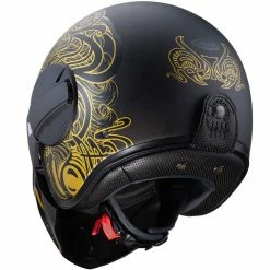 Fibra Casco Caberg Ghost Maori Nero Opaco Oro 9 Fibra Casco Caberg Ghost Maori Nero Opaco Oro -Cabergs Negozio caberg ghostmaiori oro 4