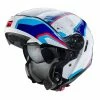 Fibra Casco Modulare Caberg Levo Sonar Bianco Blu Rosso