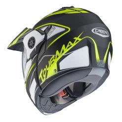 Policarbonato Caberg Tourmax Marathon Nero Opaco Giallo Fluo Bianco -Cabergs Negozio caberg marathon giallo 3