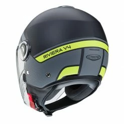 Policarbonato Casco Caberg Riviera V4 Elite Nero Giallo -Cabergs Negozio caberg rivierav4 giallo 3