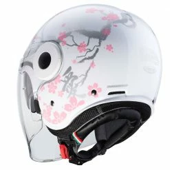 Policarbonato Casco Caberg Uptown Bloom Bianco Argento Rosa -Cabergs Negozio caberg uptownbloom rosabianco 3